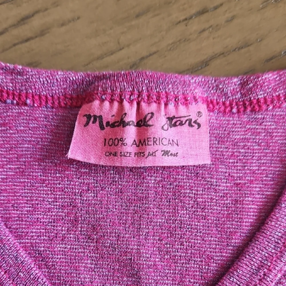 Michael Stars‎ Purple Metallic Stretch Tank OSFM - Picture 2 of 6